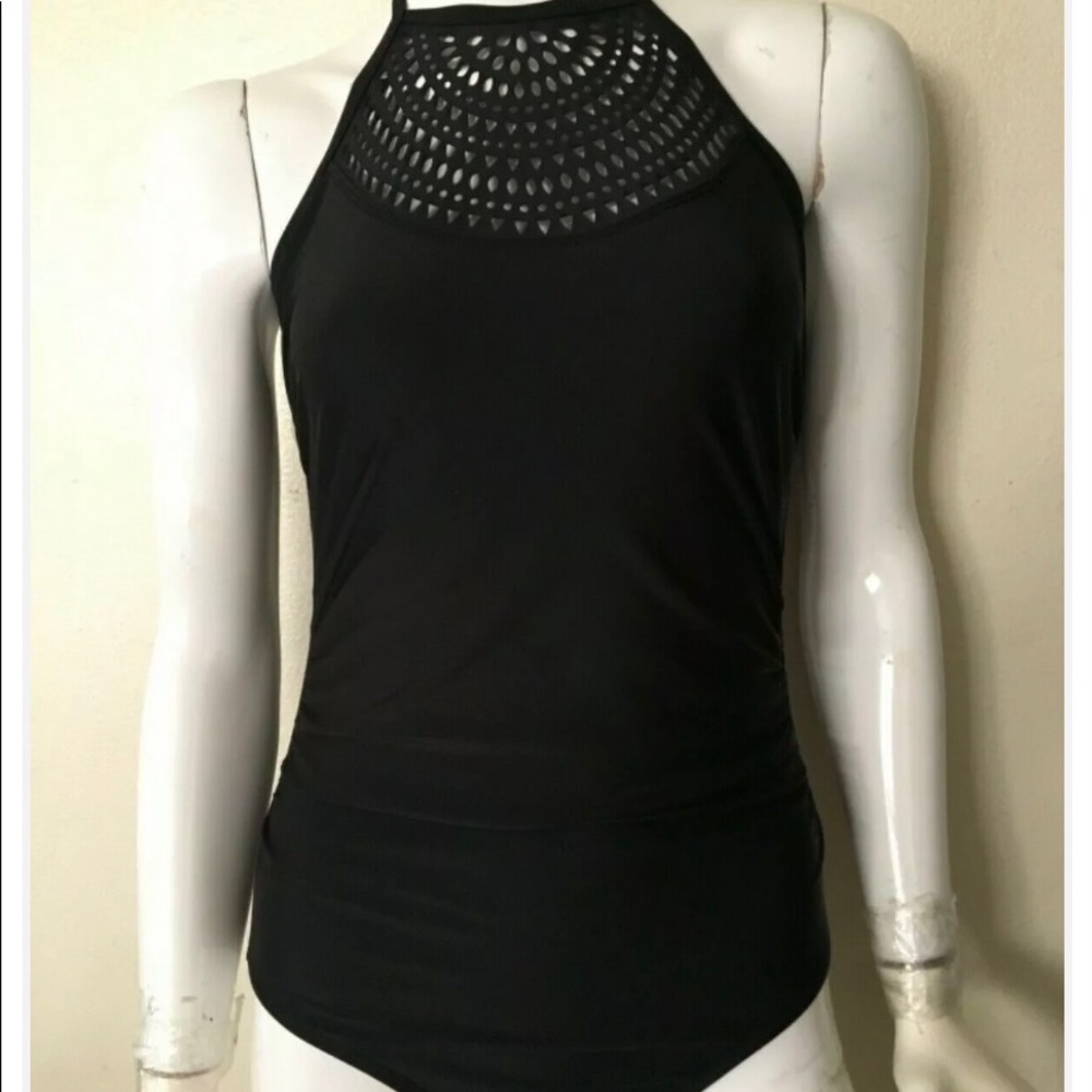Women’s Merona black one piece bathing suit NEW